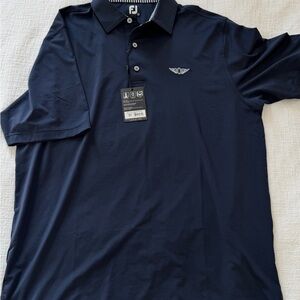 FootJoy Navy Blue Short-Sleeve Golf Polo Olympic Club